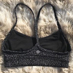 Lululemon white black splatter sports bra 4